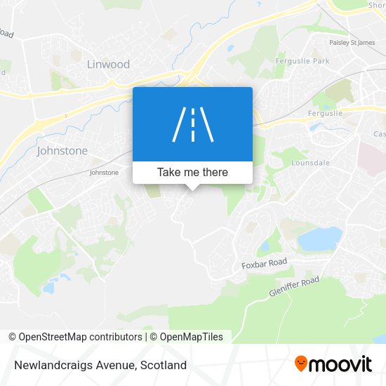 Newlandcraigs Avenue map