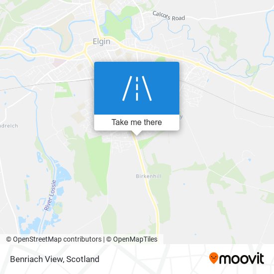 Benriach View map