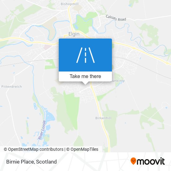 Birnie Place map