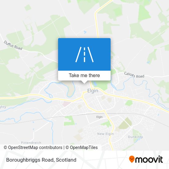 Boroughbriggs Road map