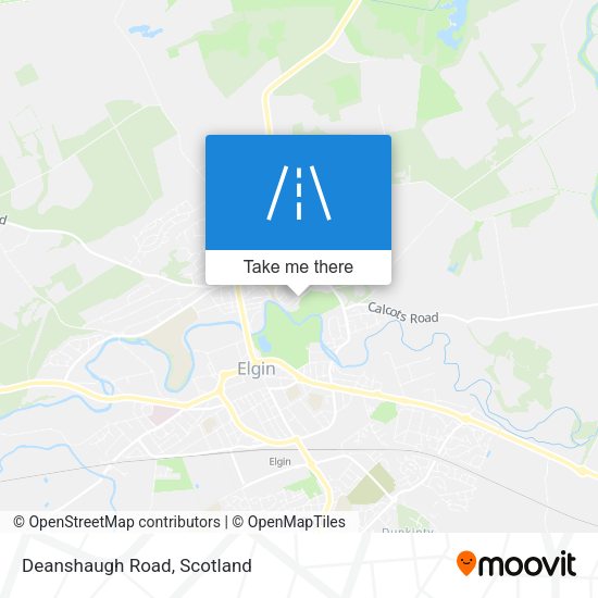 Deanshaugh Road map