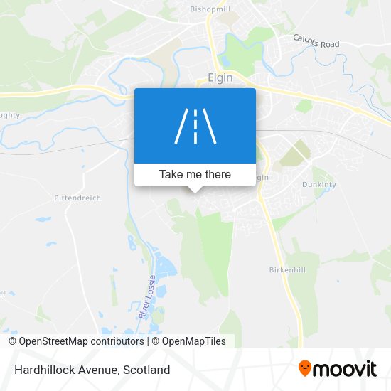 Hardhillock Avenue map