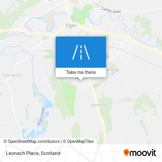 Leonach Place map
