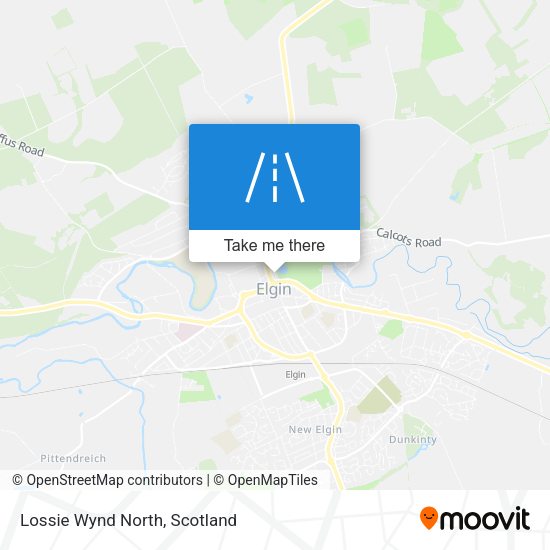 Lossie Wynd North map