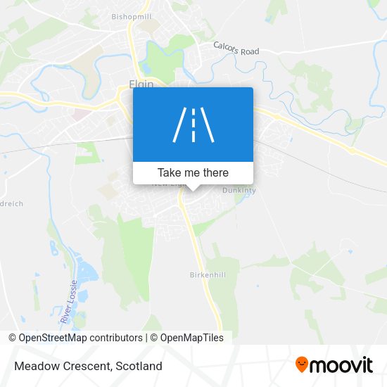 Meadow Crescent map