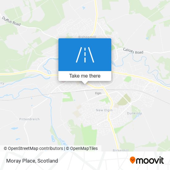 Moray Place map