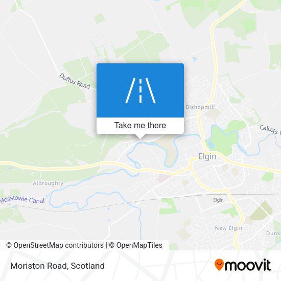 Moriston Road map