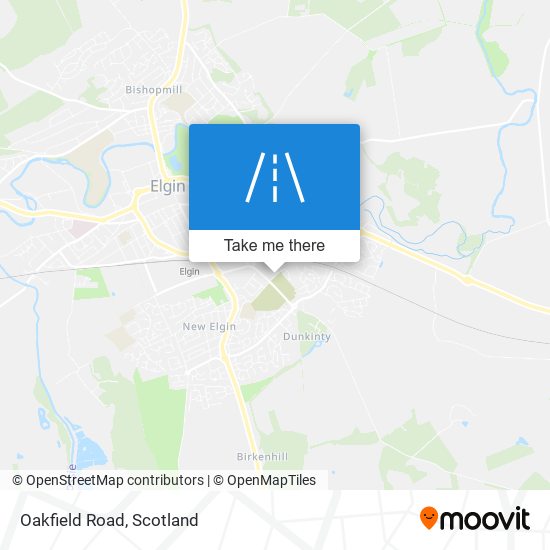 Oakfield Road map