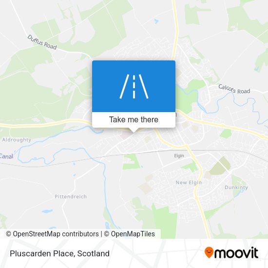 Pluscarden Place map