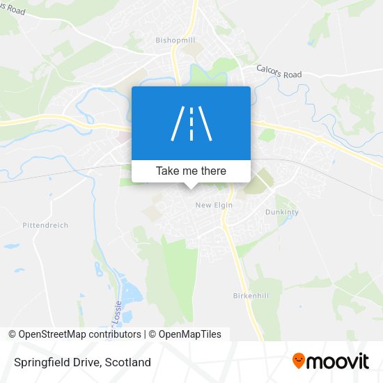 Springfield Drive map