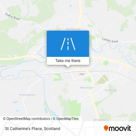 St Catherine's Place map