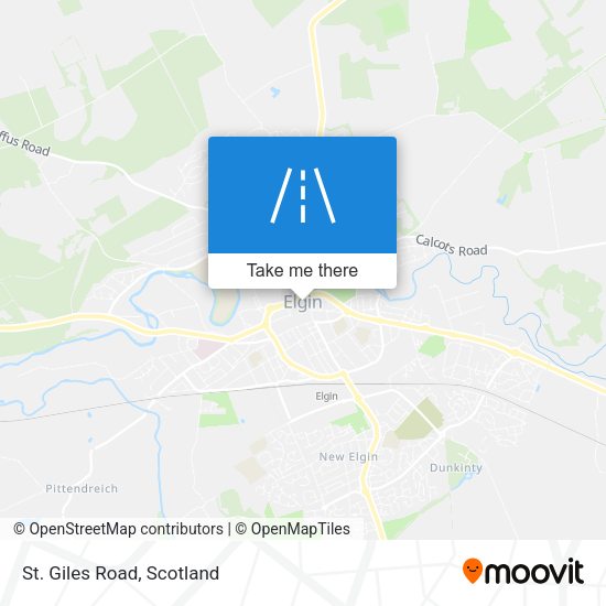 St. Giles Road map