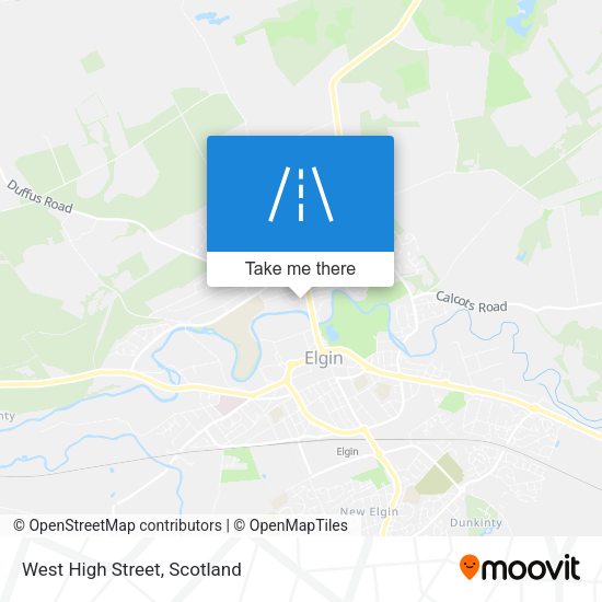 West High Street map