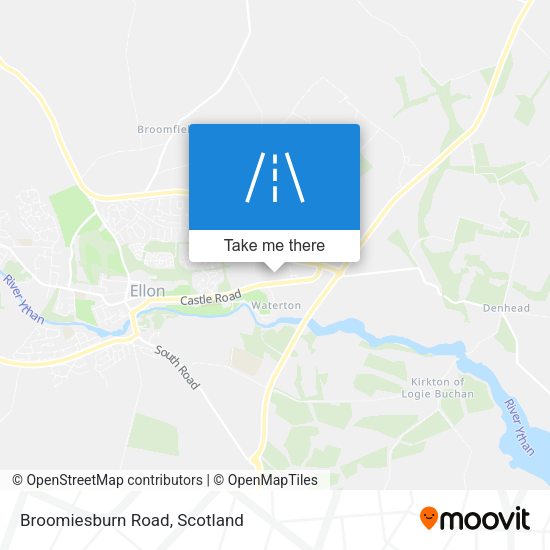 Broomiesburn Road map