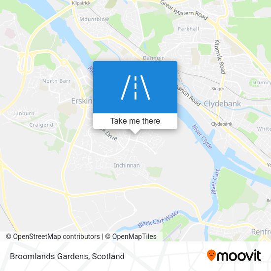 Broomlands Gardens map