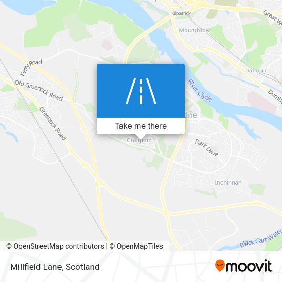 Millfield Lane map