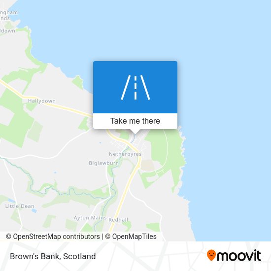 Brown's Bank map