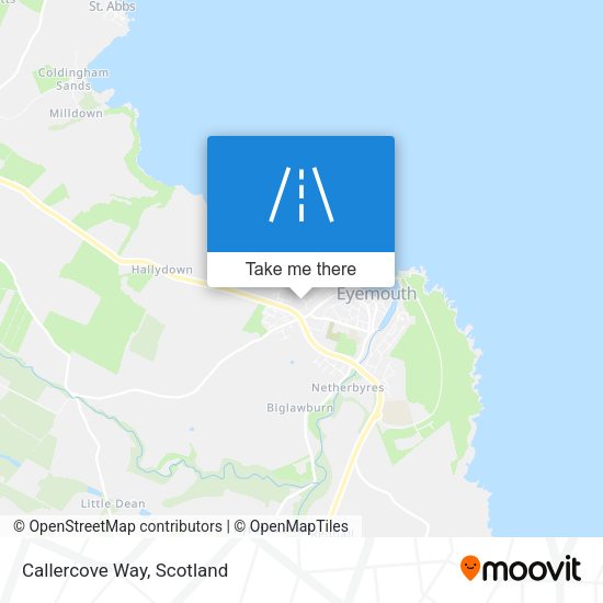 Callercove Way map