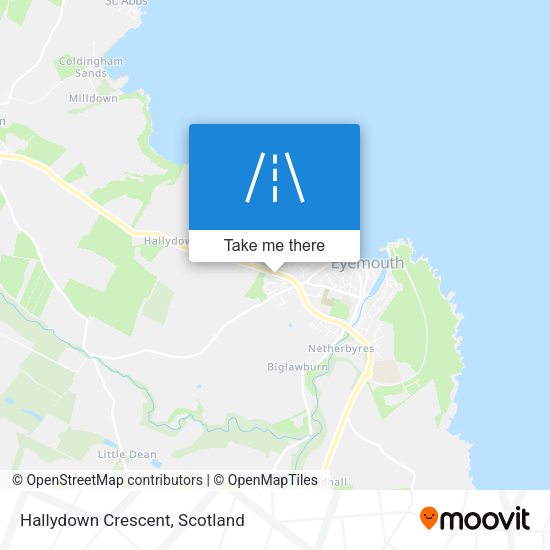 Hallydown Crescent map