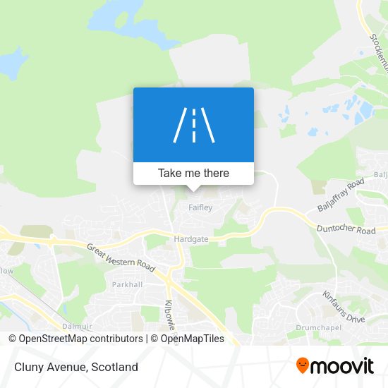 Cluny Avenue map