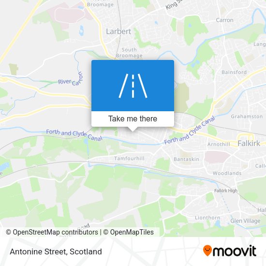 Antonine Street map