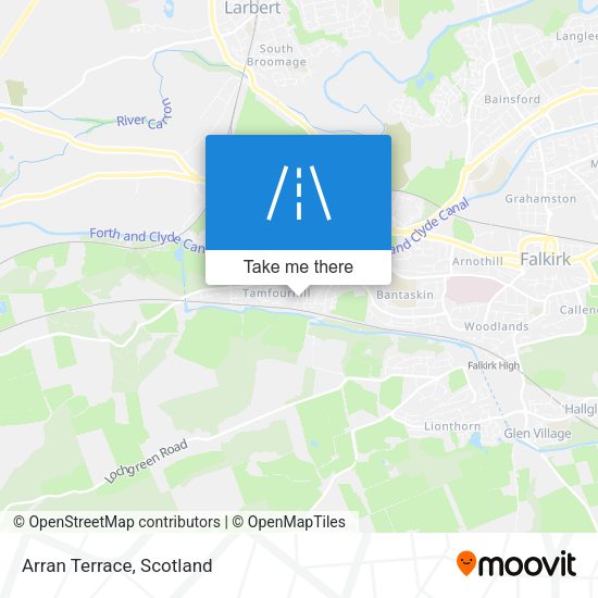Arran Terrace map