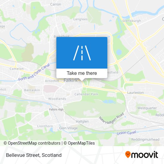 Bellevue Street map