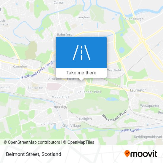 Belmont Street map