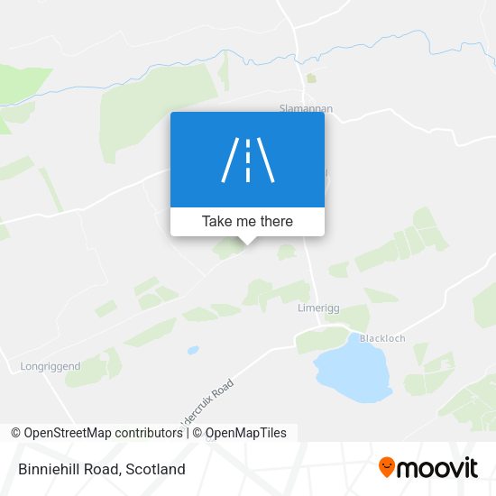 Binniehill Road map