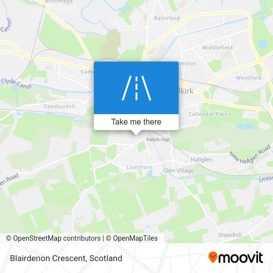 Blairdenon Crescent map