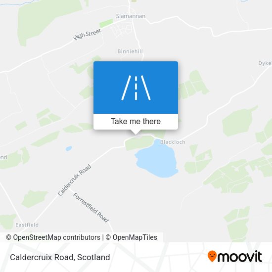 Caldercruix Road map
