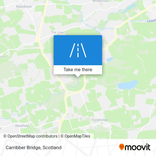 Carribber Bridge map