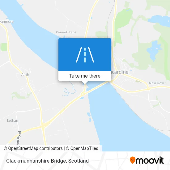 Clackmannanshire Bridge map