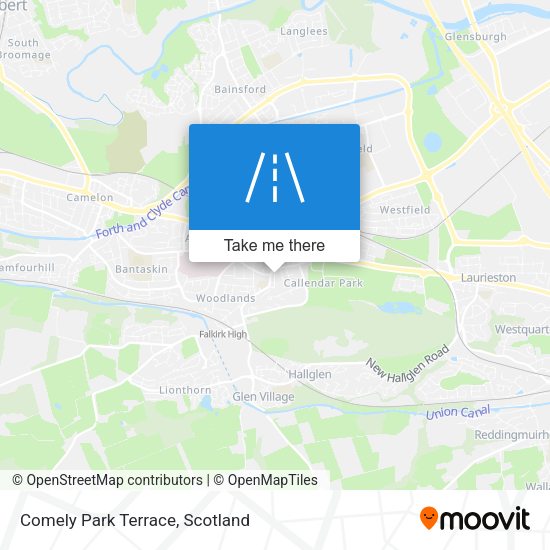 Comely Park Terrace map