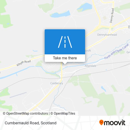Cumbernauld Road map