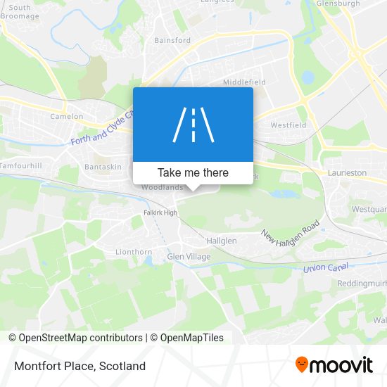 Montfort Place map