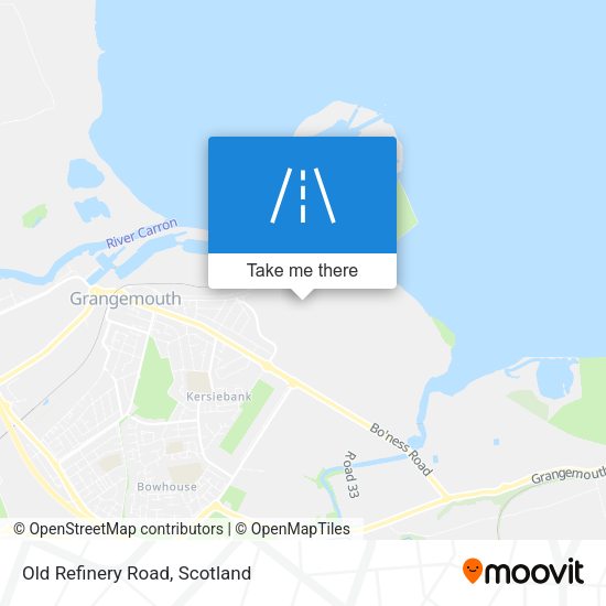 Old Refinery Road map