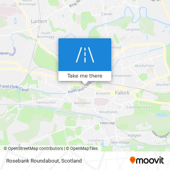 Rosebank Roundabout map