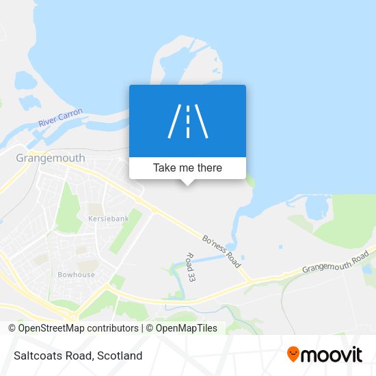 Saltcoats Road map