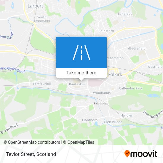 Teviot Street map