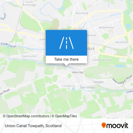 Union Canal Towpath map