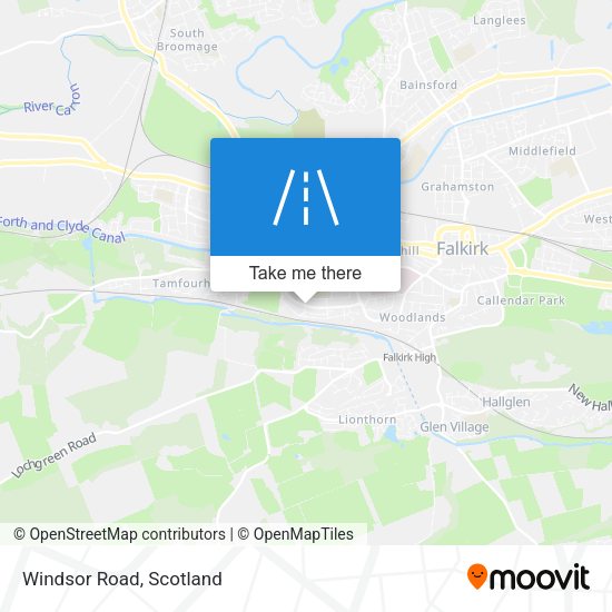 Windsor Road map