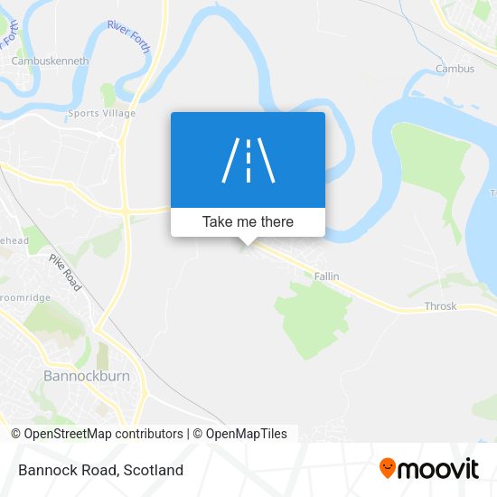 Bannock Road map