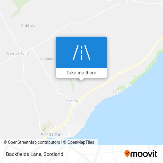 Backfields Lane map