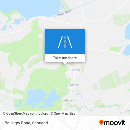 Ballingry Road map