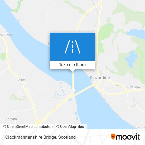 Clackmannanshire Bridge map