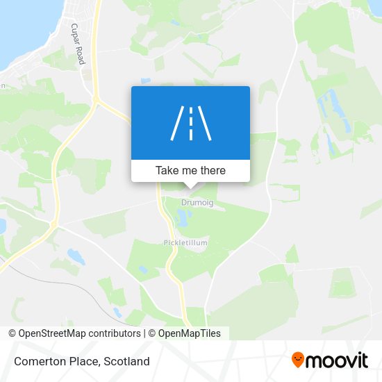 Comerton Place map