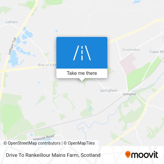 Drive To Rankeillour Mains Farm map