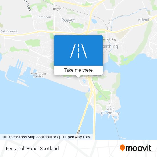Ferry Toll Road map