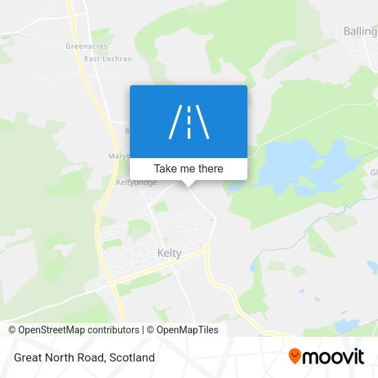 Great North Road map